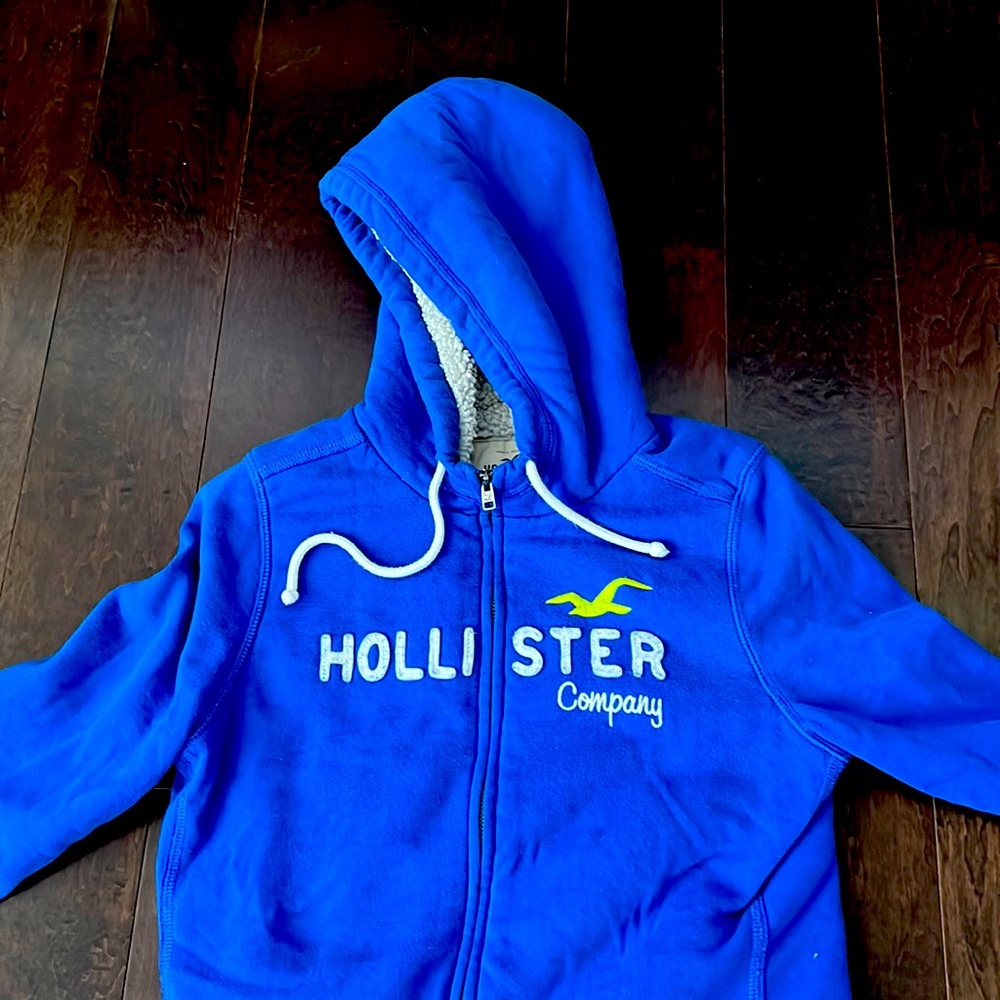 Blue Hollister hoodies